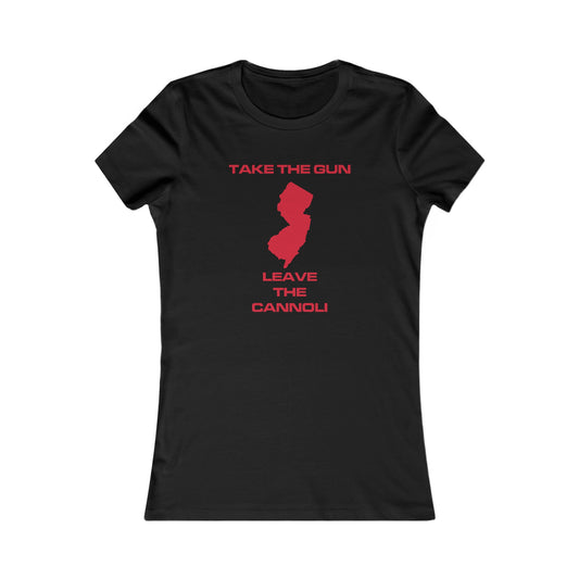 TAYLZ Women's New Jersey Take the Gun T - Black