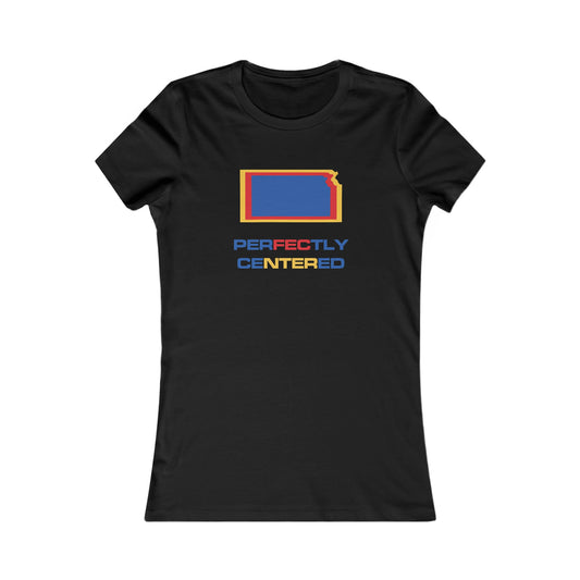 TAYLZ Women's Kansas Perfectly Centered T - Black