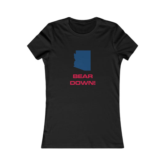 TAYLZ Women's Arizona Bear Down! T - Black