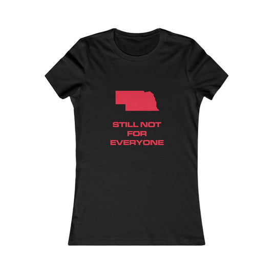 TAYLZ Women's Nebraska Still Not For Everyone T - Black