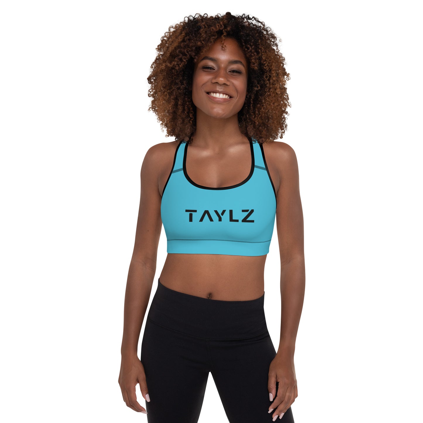 TAYLZ Padded Sports Bra - TAYLZ Blue