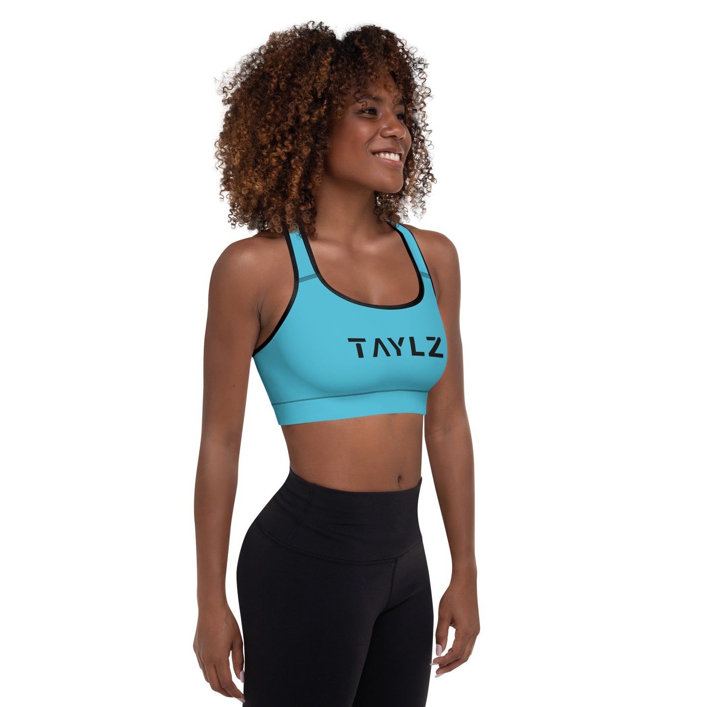 TAYLZ Padded Sports Bra - TAYLZ Blue