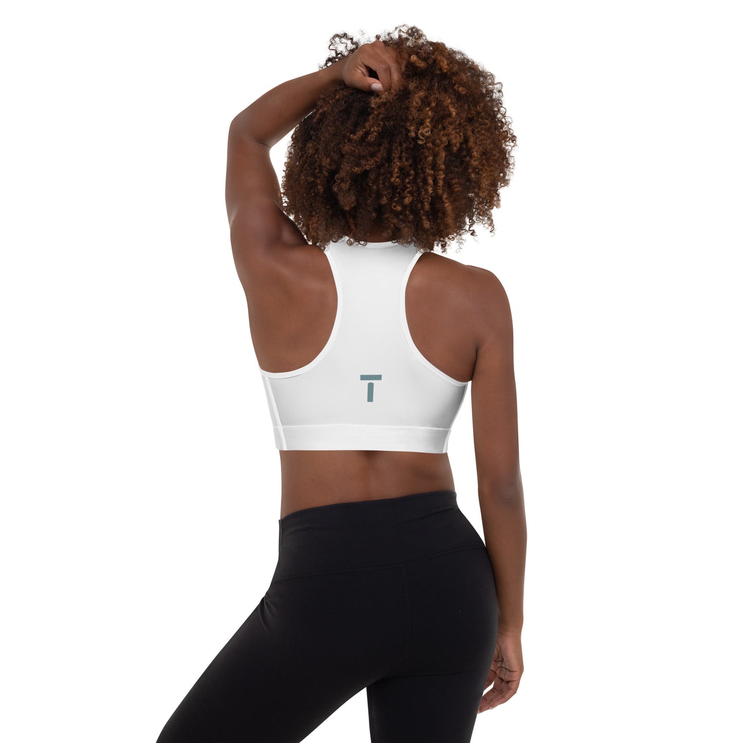 TAYLZ Padded Sports Bra - White