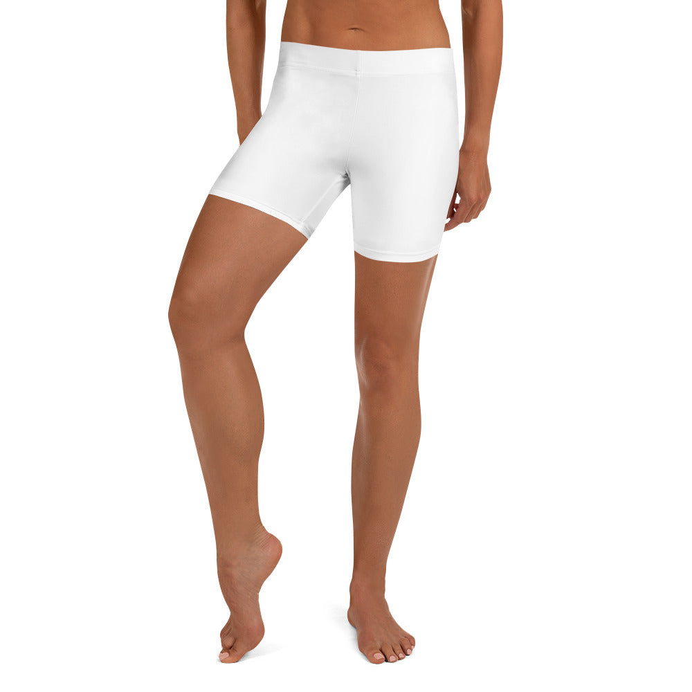 TAYLZ Women's Fitness Shorts - White