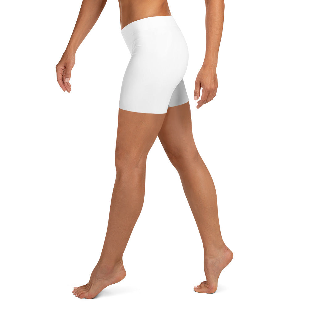 TAYLZ Women's Fitness Shorts - White