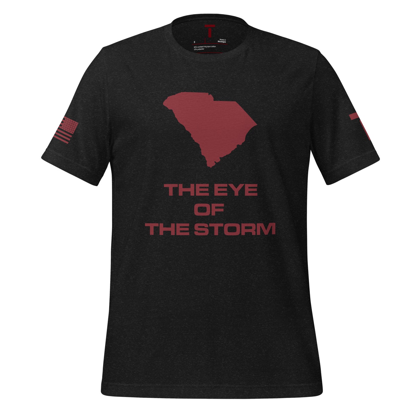 TAYLZ Men's South Carolina The Eye of the Storm T - Black