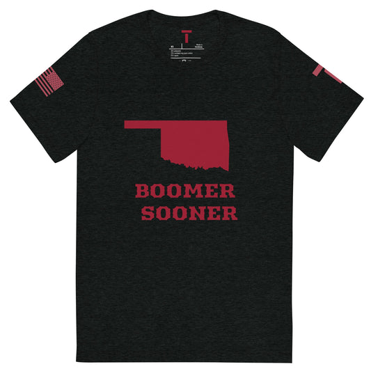 TAYLZ Men's Oklahoma Boomer Sooner T - Black