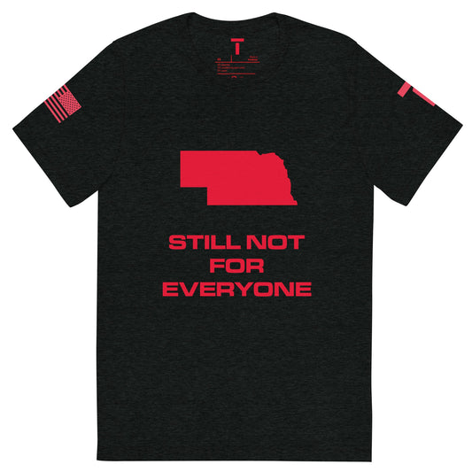 TAYLZ Men's Nebraska Still Not For Everyone T - Black