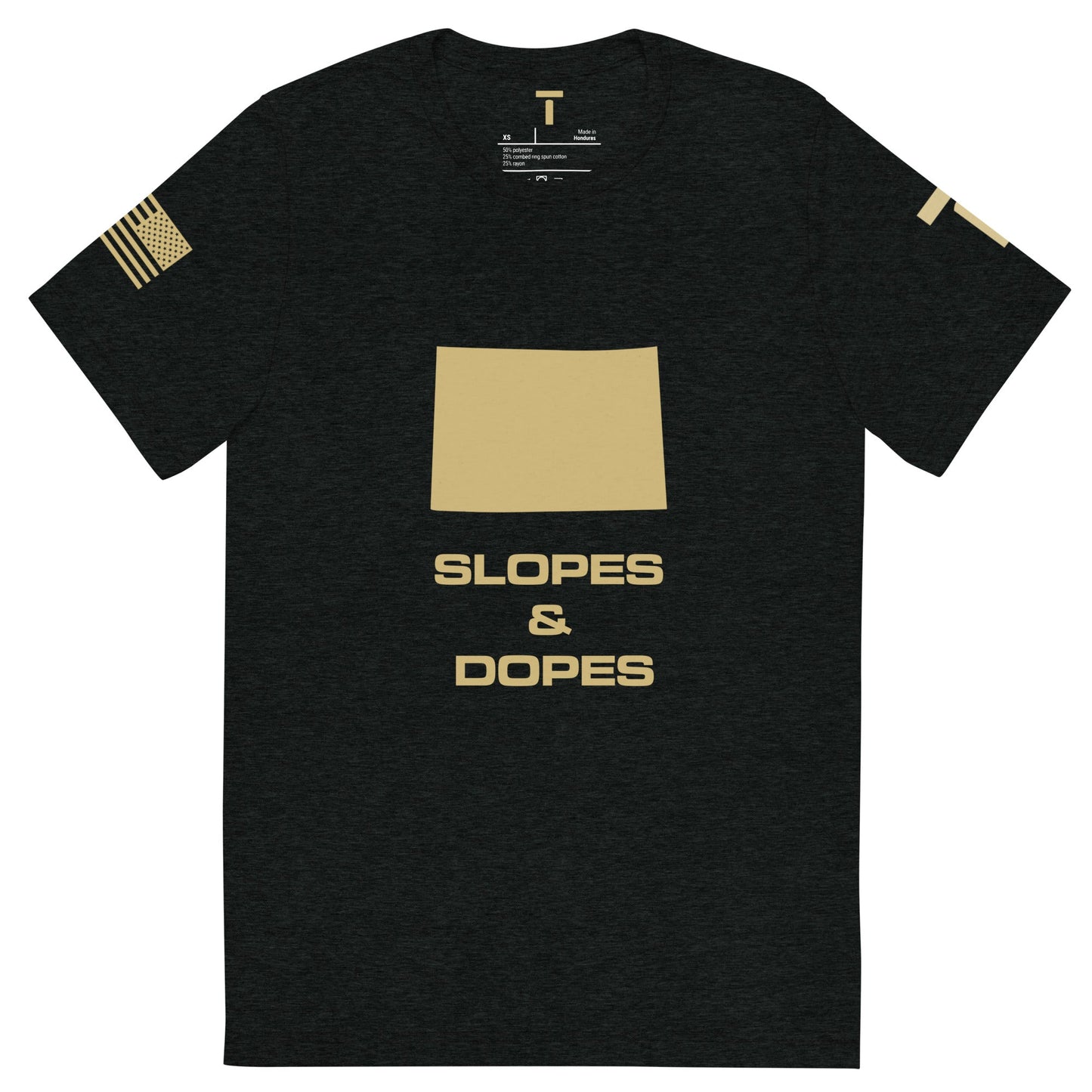 TAYLZ Men's Colorado Slopes & Dopes T - Black