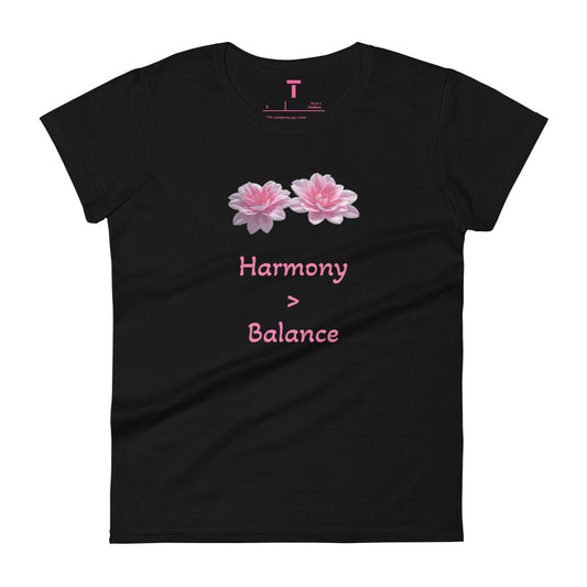 TAYLZ Women's Harmony is greater than Balance T